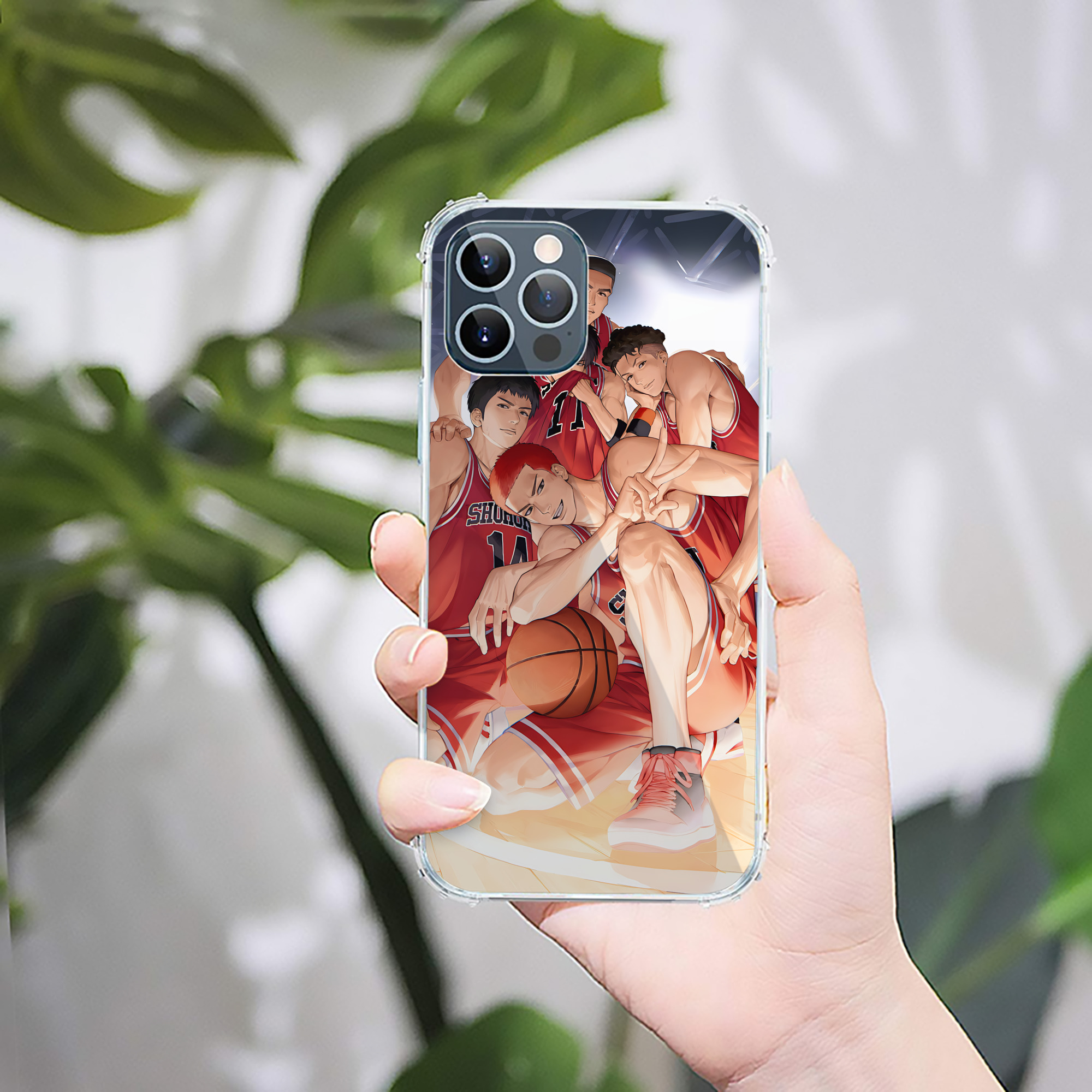 （画像用） SLAM DUNK／スラムダンク 【iPhone 12シリーズ対応】透明スマホケース（クリアソフトケース）